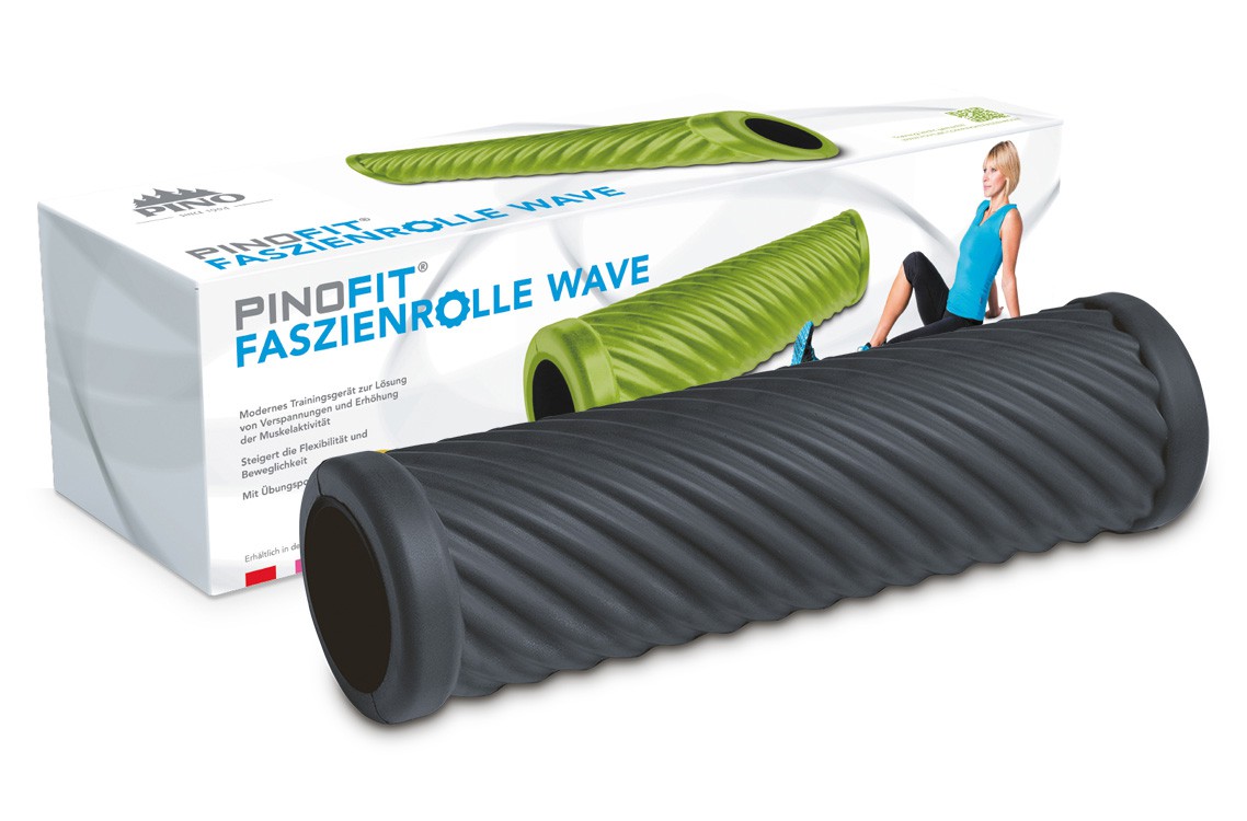PINOFIT Faszienrolle Wave – extralange Massagerolle für Faszien inkl.  Übungsposter und Online-Trainingsvideos – zur… - Physiotherapie-Praxis  Bensberg